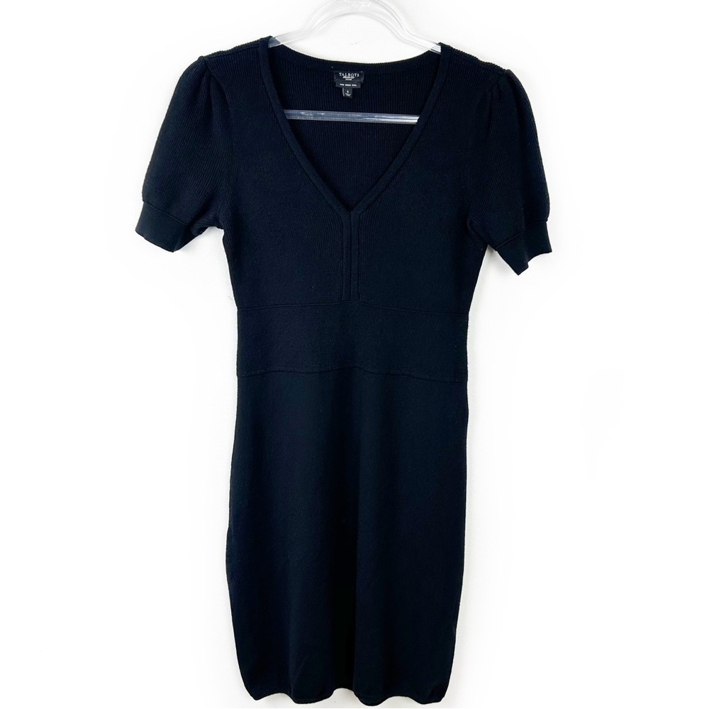 Talbots Pure Merino Wool blend Knit Sweater Dress size: PS